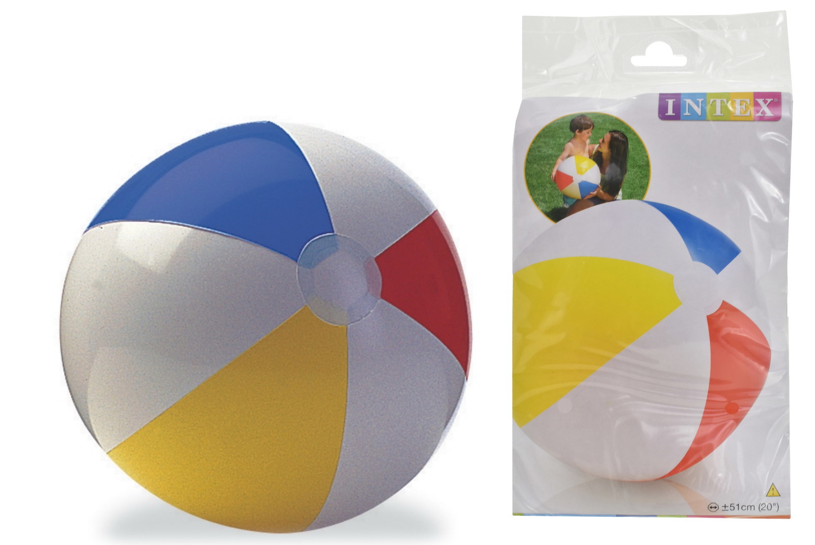 Inflatable Blowup Panel Beach Ball 60cm. 