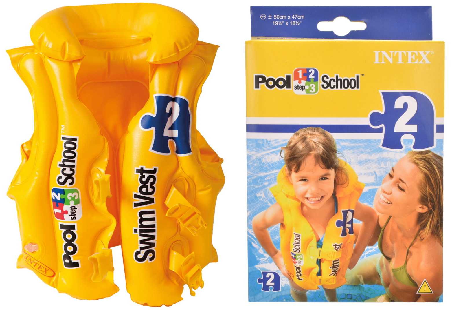 konsol krøllet Hård ring Pool School Deluxe Swim Vest (Ages 3-6 Years) | Buy Pool Toys Online at  ihartTOYS