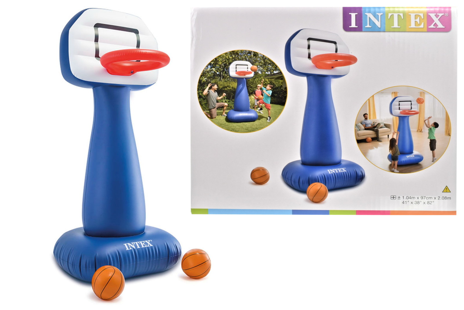 Intex inflatable shop basketball hoop