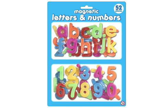 KANDYTOYS 52 MAGNETIC LETTERS AND NUMBERS TY5499 CHILDREN LEARNING FRIDGE 