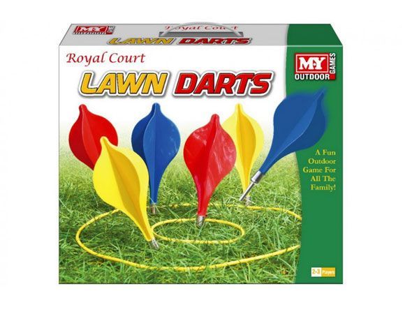 Toss Game Fun Backyard Family Games for Boys and Girls Outside Toys for Kids Gift Idea ToyerZ Darts Outdoor Games Indoor Game and Yard Games 2 Expansion Inflatable Lawn Darts for Kids and Family 