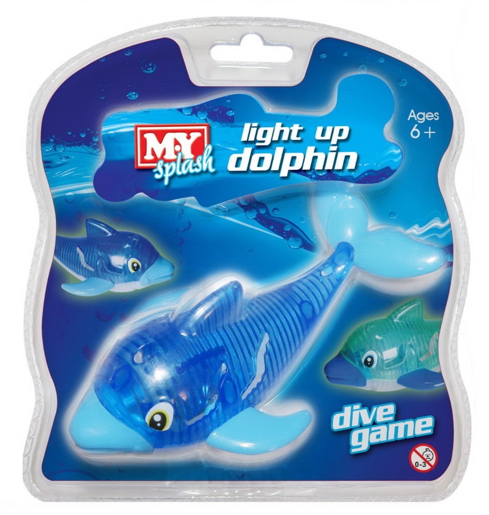 Dolphin; Water toy; Pool; Swimming Neptune Nauticals Light Up Dive Toy