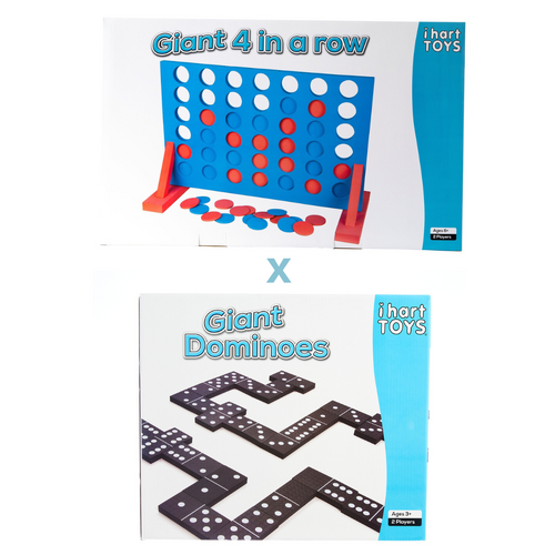 Giant 4 in a Row and Dominoes Bundle Pack