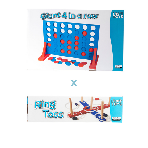 Giant 4 in a Row and Ring Toss Bundle Pack