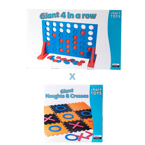 Giant 4 in a Row and Noughts + Crosses Bundle Pack