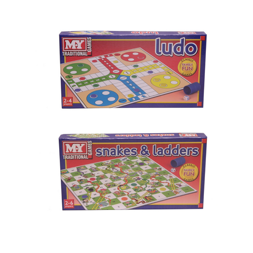 Ludo and Snakes & Ladders Board Games Bundle Pack