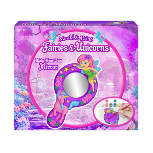 Fairies and Unicorns Make Your Own Mirror Set