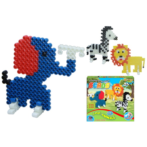 Zoo Animals Spray and Stick Beads