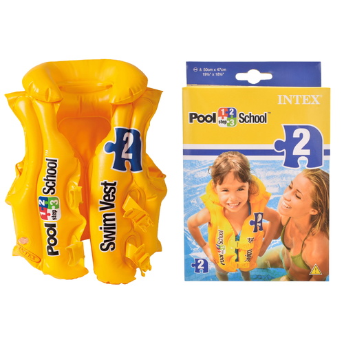 Intex Pool School Deluxe Swim Vest (Ages 3-6 Years)