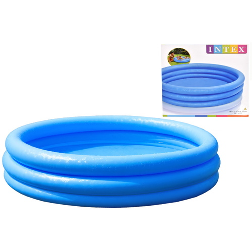 Intex 3 Ring Inflatable Pool Crystal Blue (1.47m x 33cm)