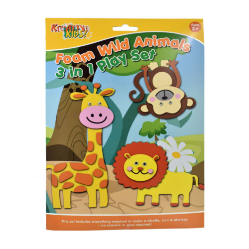 Foam Wild Animals 3 in 1 Play Set