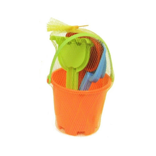 Bucket and Spade Round Castle Set in Orange