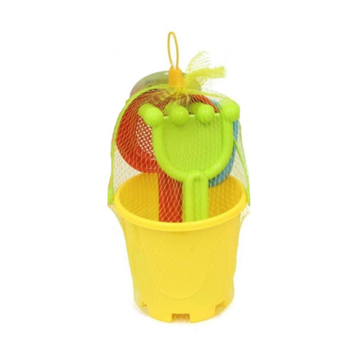 Bucket and Spade Round Castle Set in Yellow
