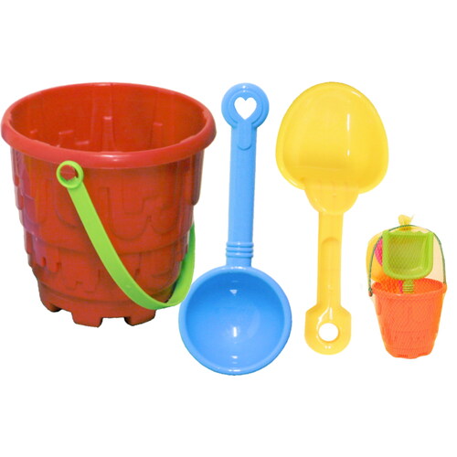 4pc Round Castle Bucket Set