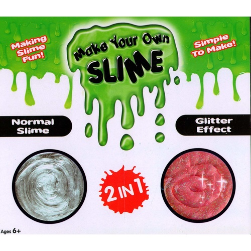 Make Your Own Slime 2 in 1 Kit (Normal & Glitter)