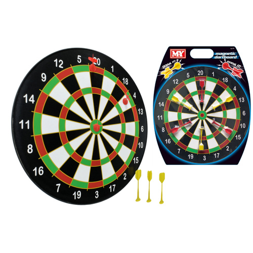 Doink It 16" Magnetic Dartboard With 6 Darts