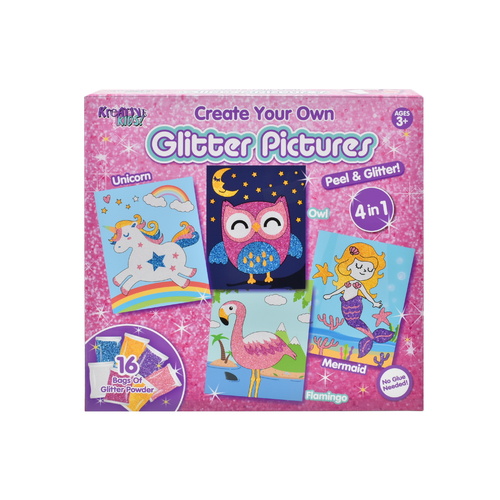 Create Your Own Glitter Pictures (4-In-1)