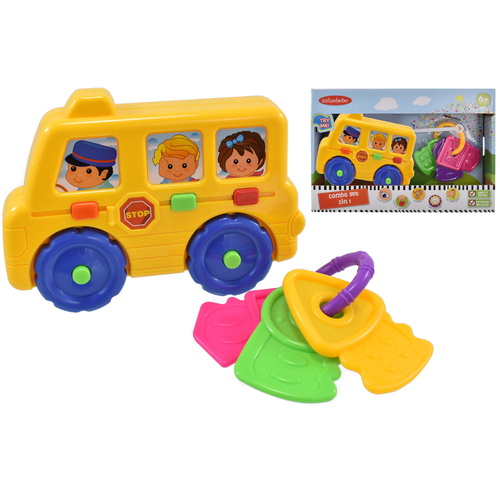 Infunbebe Baby Combo Bus & Rattle Keys Play Set