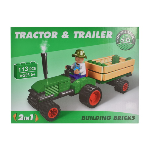 Tractor & Trailor Brick Set (113pcs)