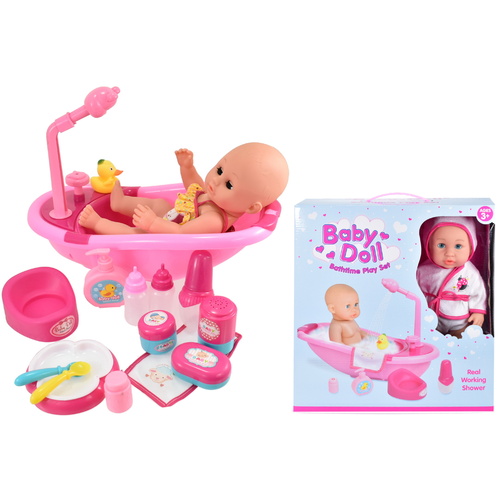 Baby Doll Bathtime Playset