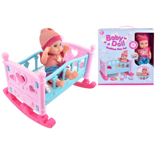 Baby Doll With Sound Bedtime Playset