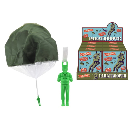 Retro Parachuting Paratrooper