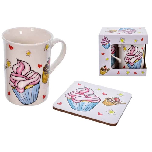 Cake Design Mug & Coaster Set