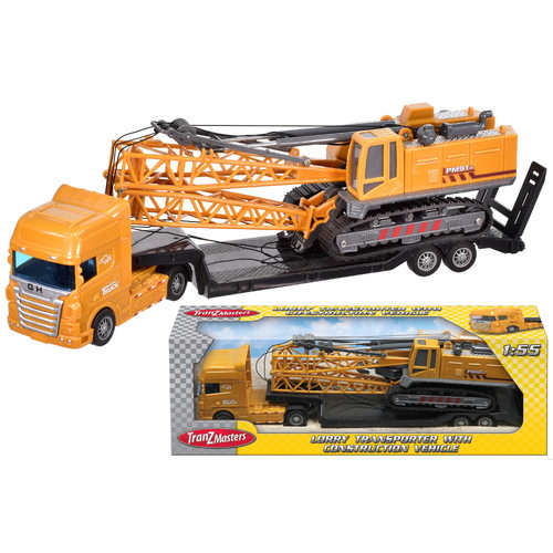 Lorry Transporter With Crane