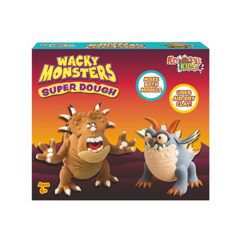 2 In 1 Wacky Monsters Super Dough Playset
