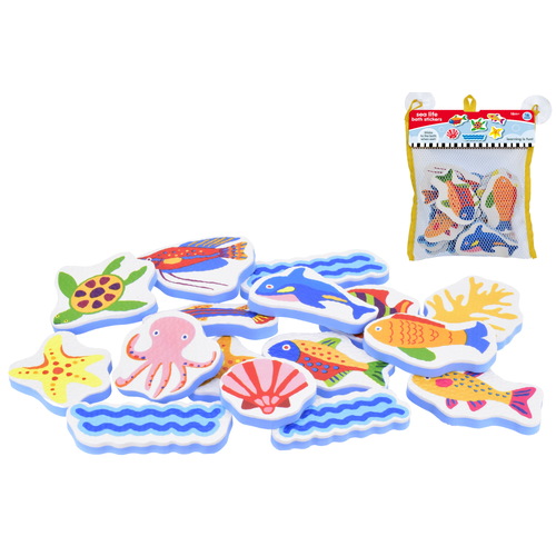 16pc Eva Bath Toys - Sea Life