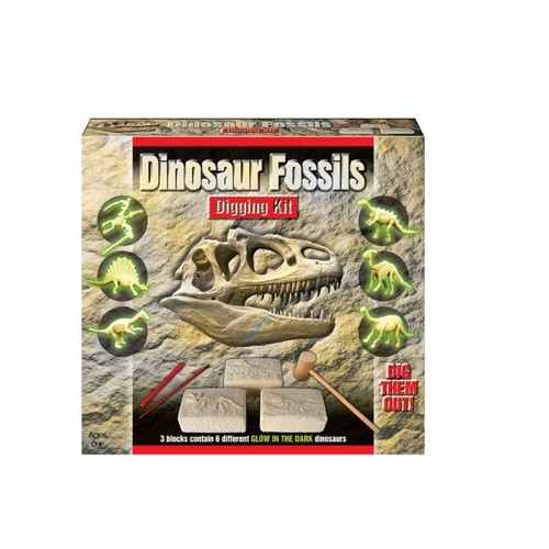 Dinosaur Fossils Glow Digging Kit