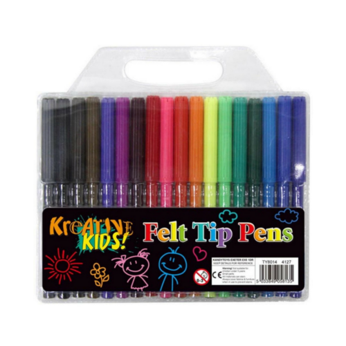 Felt Tip Pens Set (18 Colours)