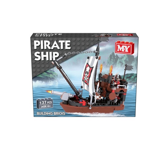 Pirate Ship Building Bricks (137pcs)