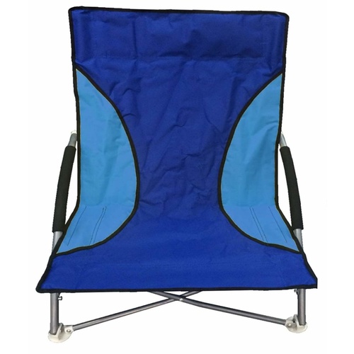 Outdoor Chair with Foam Arms in Blue