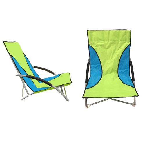 Outdoor Chair with Foam Arms in Green
