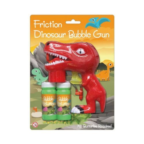 Dinosaur Bubble Gun in Red