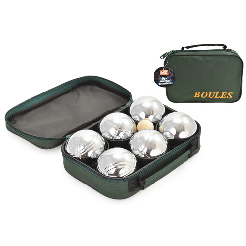 Metal Boule Bocce 6 Ball Set