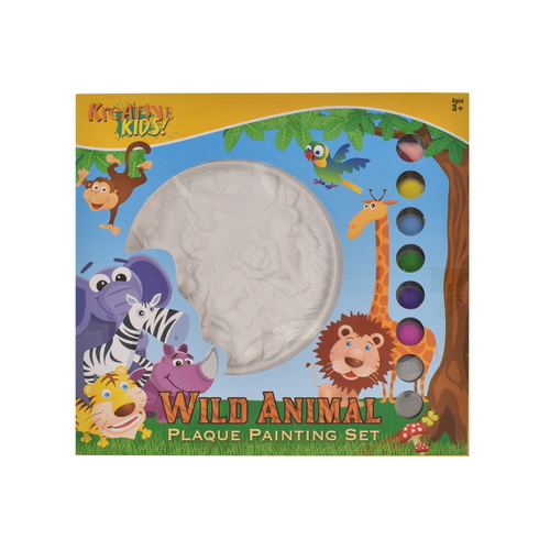 Wild Animal Plaque Plaster Painting Set