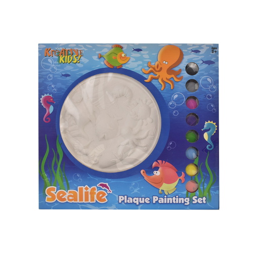 Sea Life Plaque Plaster Painting Set