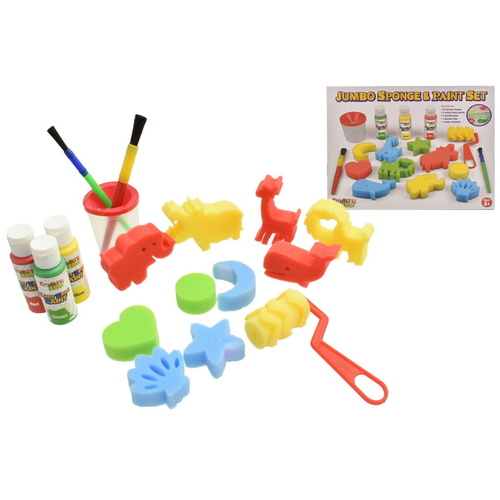 Jumbo Sponge and Paint Set