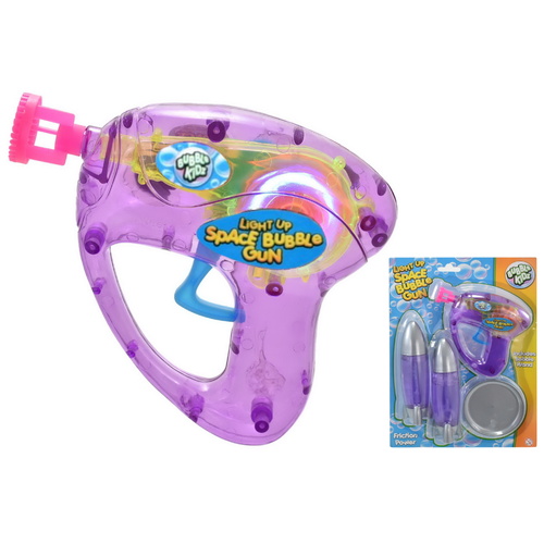 Light Up Space Gun & Bubble Rockets Play Set