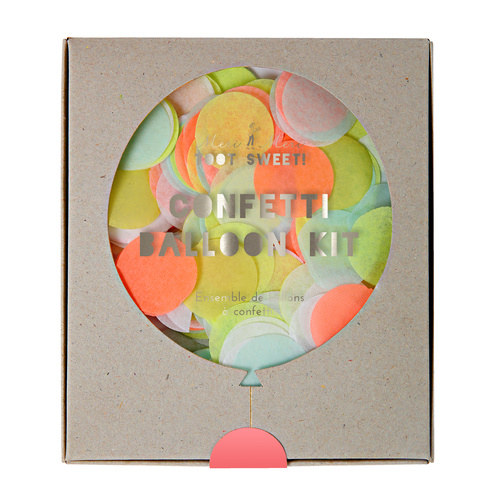 Neon Confetti Balloons Party Kit (Set of 8)